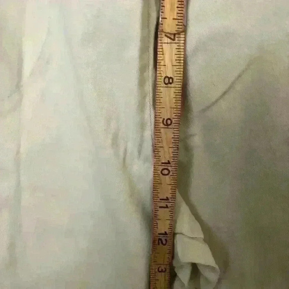 Vtg 90s D&Co Beige Cream Capri Pants Elastic Waist Womens Medium - Picture 5 of 10